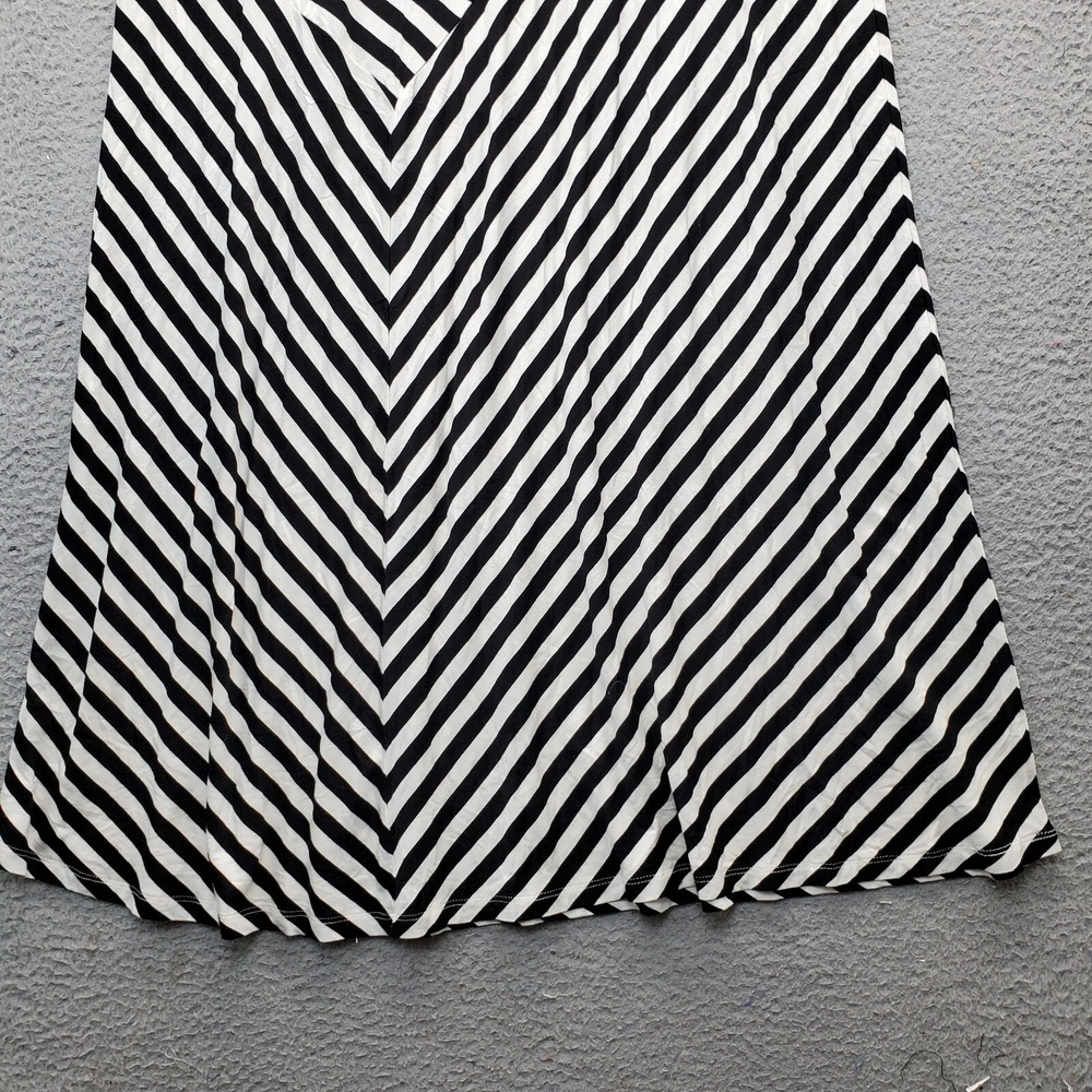 Design History A-Line Maxi Skirt Women 2XL Multi Striped Stretchy Modest Pull On - Picture 3 of 6